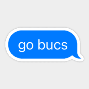 go bucs Sticker